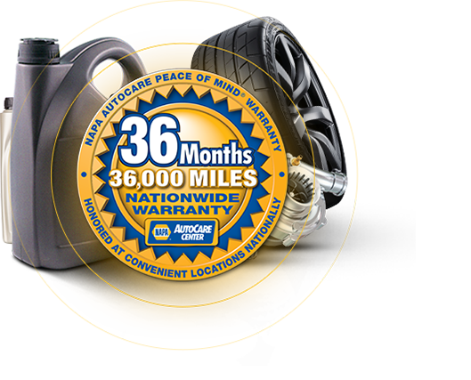 NAPA 24 months/24,000 miles Warranty - Westside Car Care